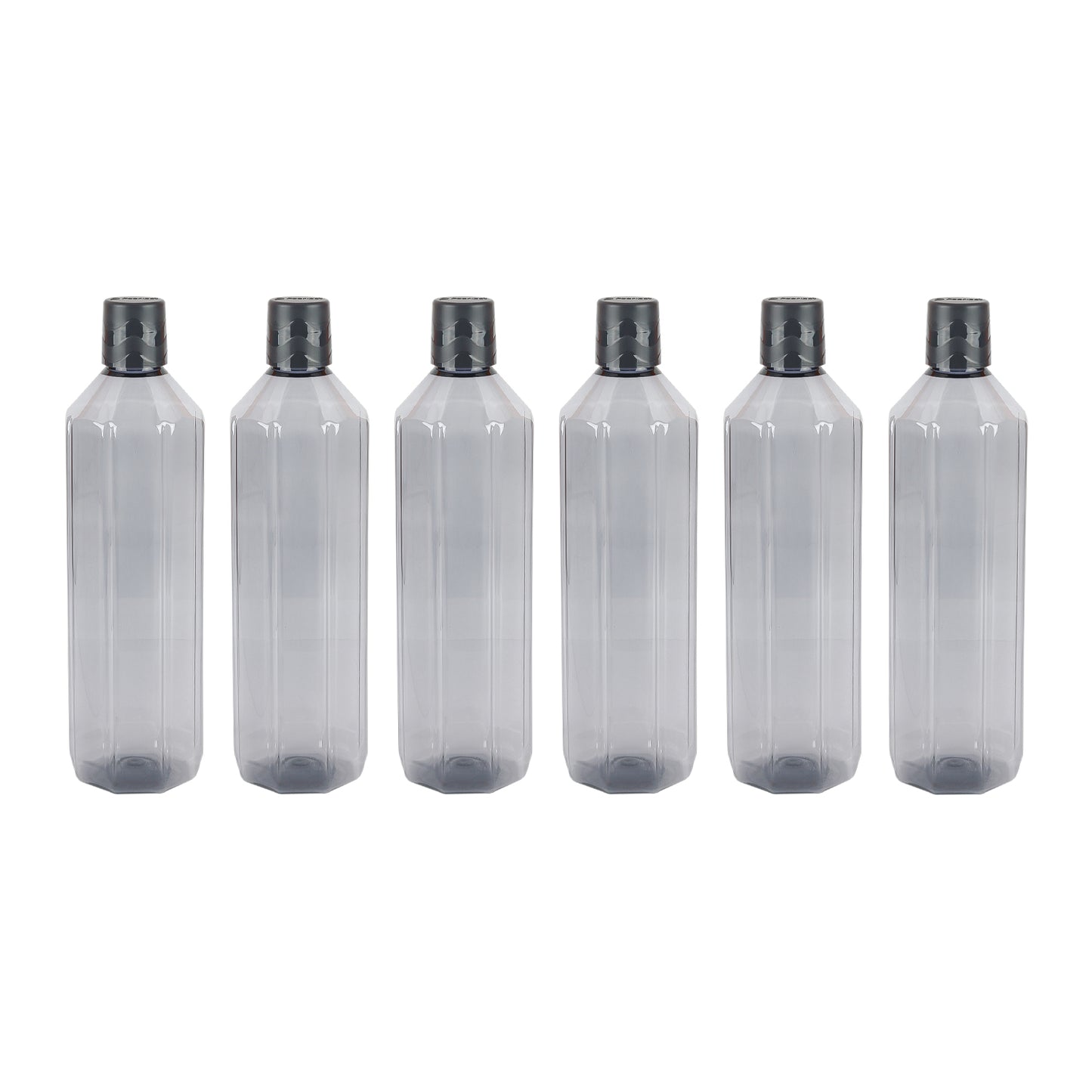 Gemini BPA-Free Plastic Water Bottle Set – Pack of 6 (1000ml Each) – Lightweight, Leak-Proof & Freezer Safe