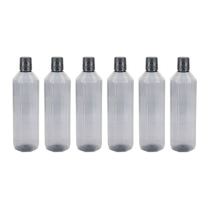 Gemini BPA-Free Plastic Water Bottle Set – Pack of 6 (1000ml Each) – Lightweight, Leak-Proof & Freezer Safe