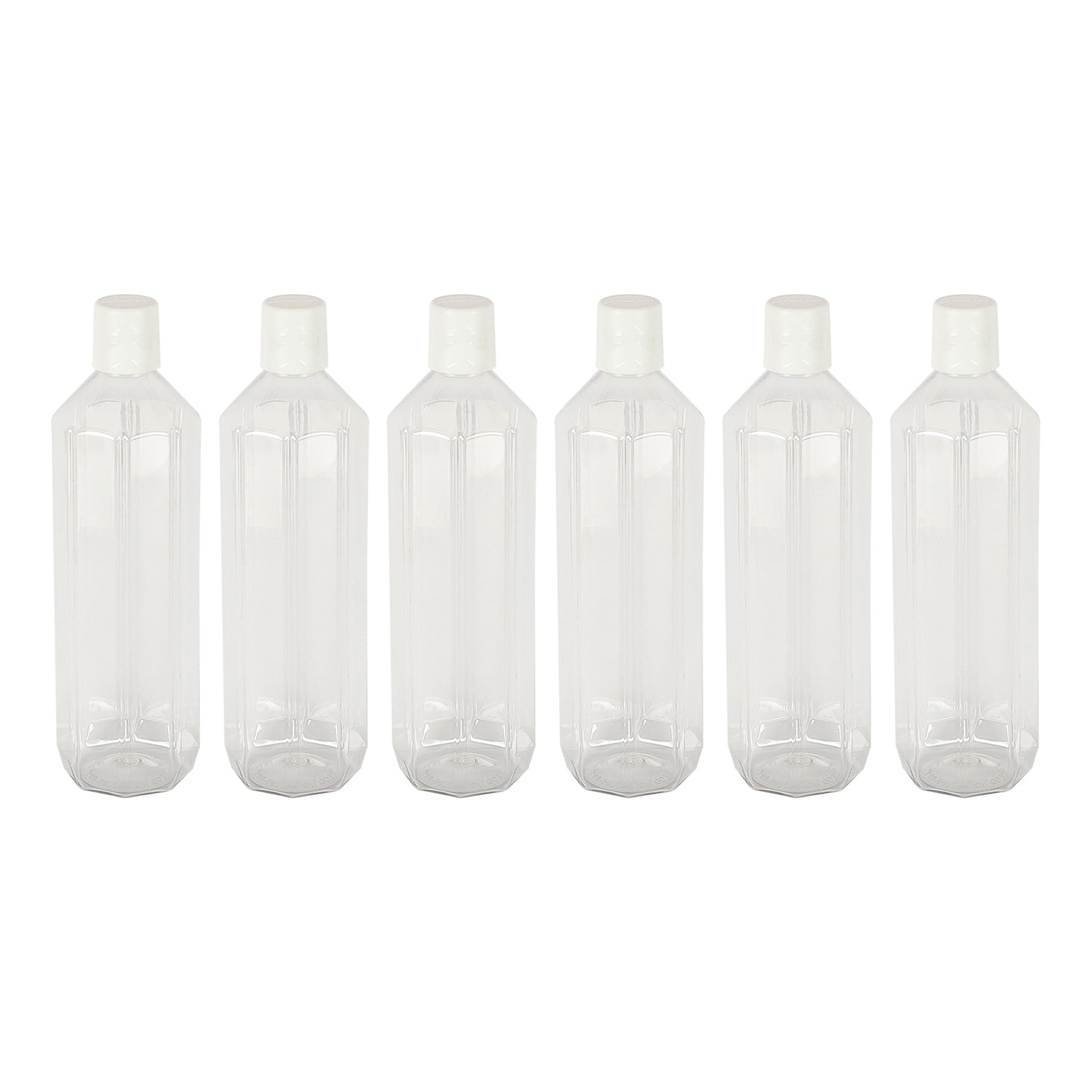 Gemini BPA-Free Plastic Water Bottle Set – Pack of 6 (1000ml Each) – Lightweight, Leak-Proof & Freezer Safe