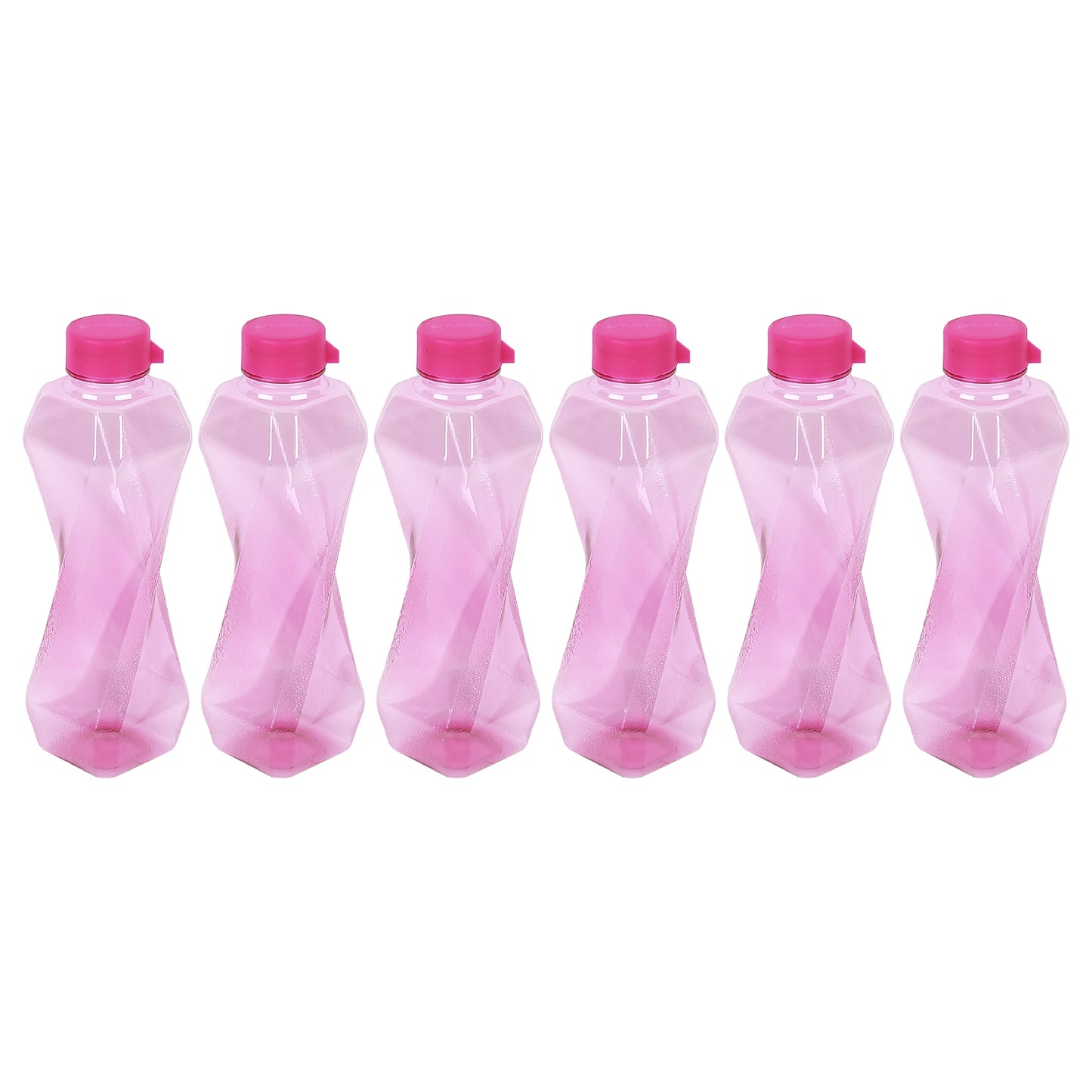 Twist BPA-Free Plastic Water Bottle Set – Pack of 6 (1000ml Each) – Lightweight, Leak-Proof & Freezer Safe (Copy)