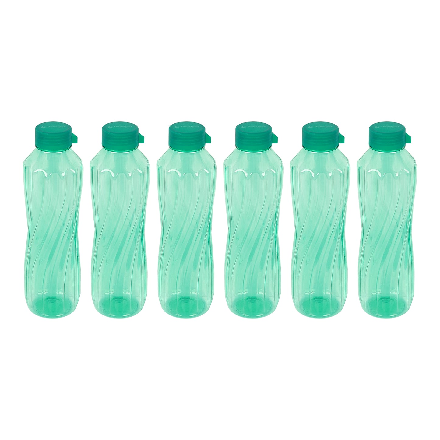 Lehar BPA-Free Plastic Water Bottle Set – Pack of 6 (1000ml Each) – Lightweight, Leak-Proof & Freezer Safe