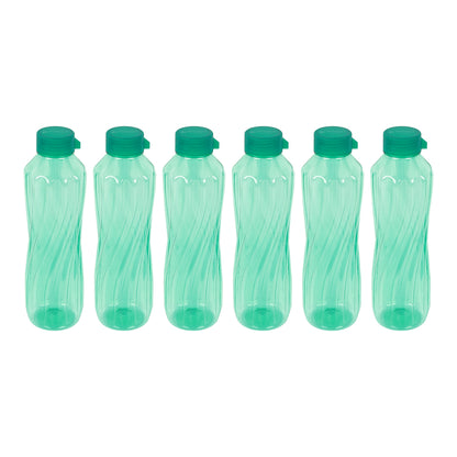 Lehar BPA-Free Plastic Water Bottle Set – Pack of 6 (1000ml Each) – Lightweight, Leak-Proof & Freezer Safe