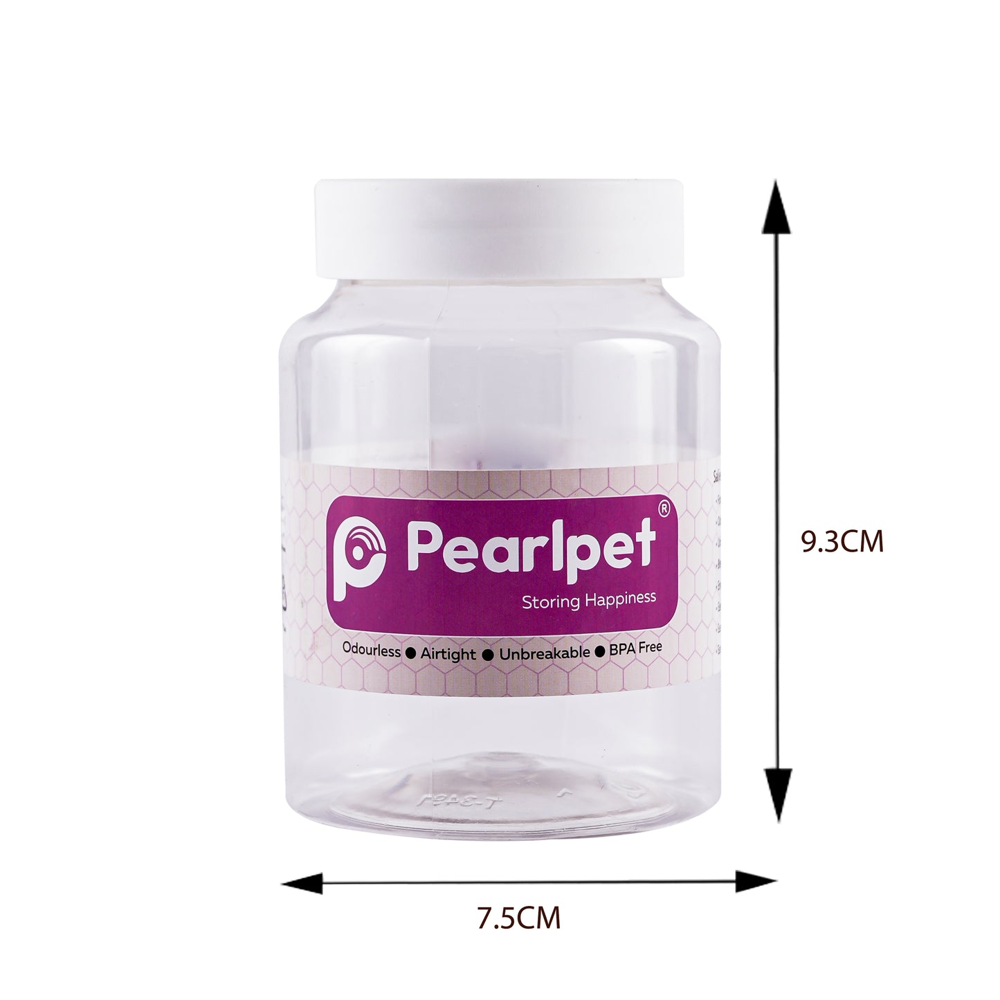 Pearlpet Martaban PET Jars – Durable, Leakproof, and Cost-Effective Storage Solutions| White Lid Jars| Pack of 6, 12 and 24 (300 grams)