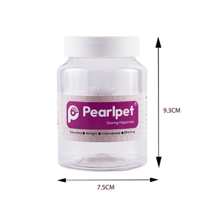 Pearlpet Martaban PET Jars – Durable, Leakproof, and Cost-Effective Storage Solutions| White Lid Jars| Pack of 6, 12 and 24 (300 grams)