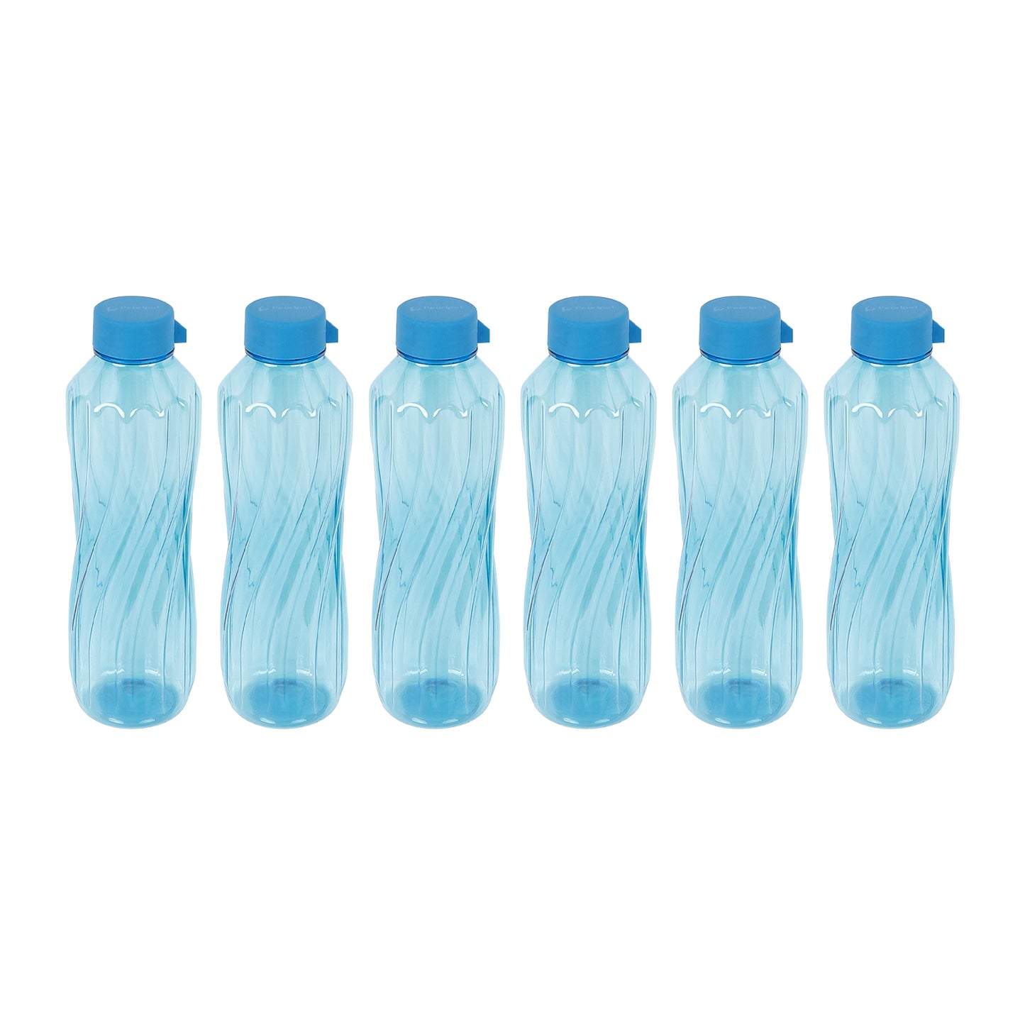 Lehar BPA-Free Plastic Water Bottle Set – Pack of 6 (1000ml Each) – Lightweight, Leak-Proof & Freezer Safe