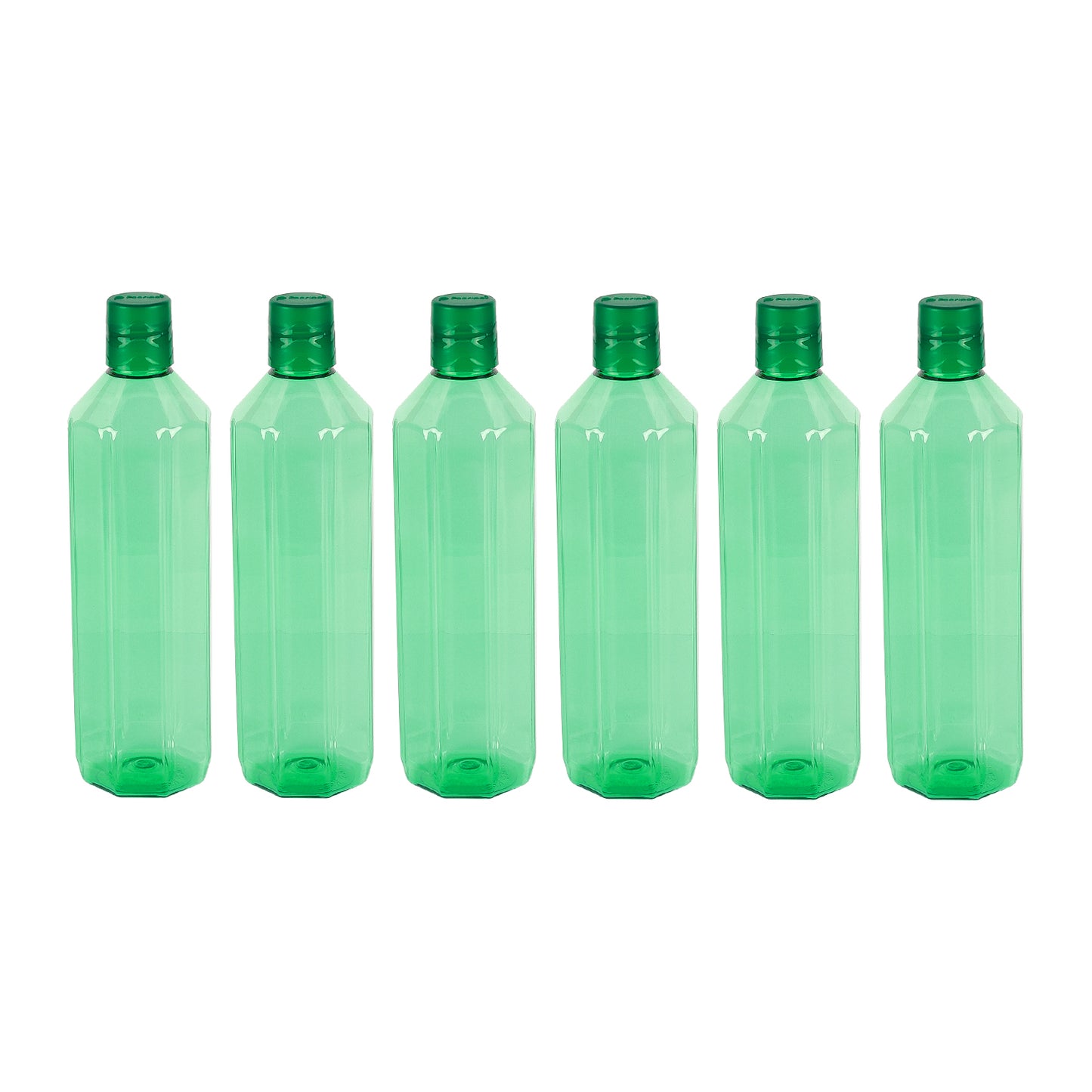 Gemini BPA-Free Plastic Water Bottle Set – Pack of 6 (1000ml Each) – Lightweight, Leak-Proof & Freezer Safe