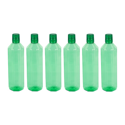 Gemini BPA-Free Plastic Water Bottle Set – Pack of 6 (1000ml Each) – Lightweight, Leak-Proof & Freezer Safe