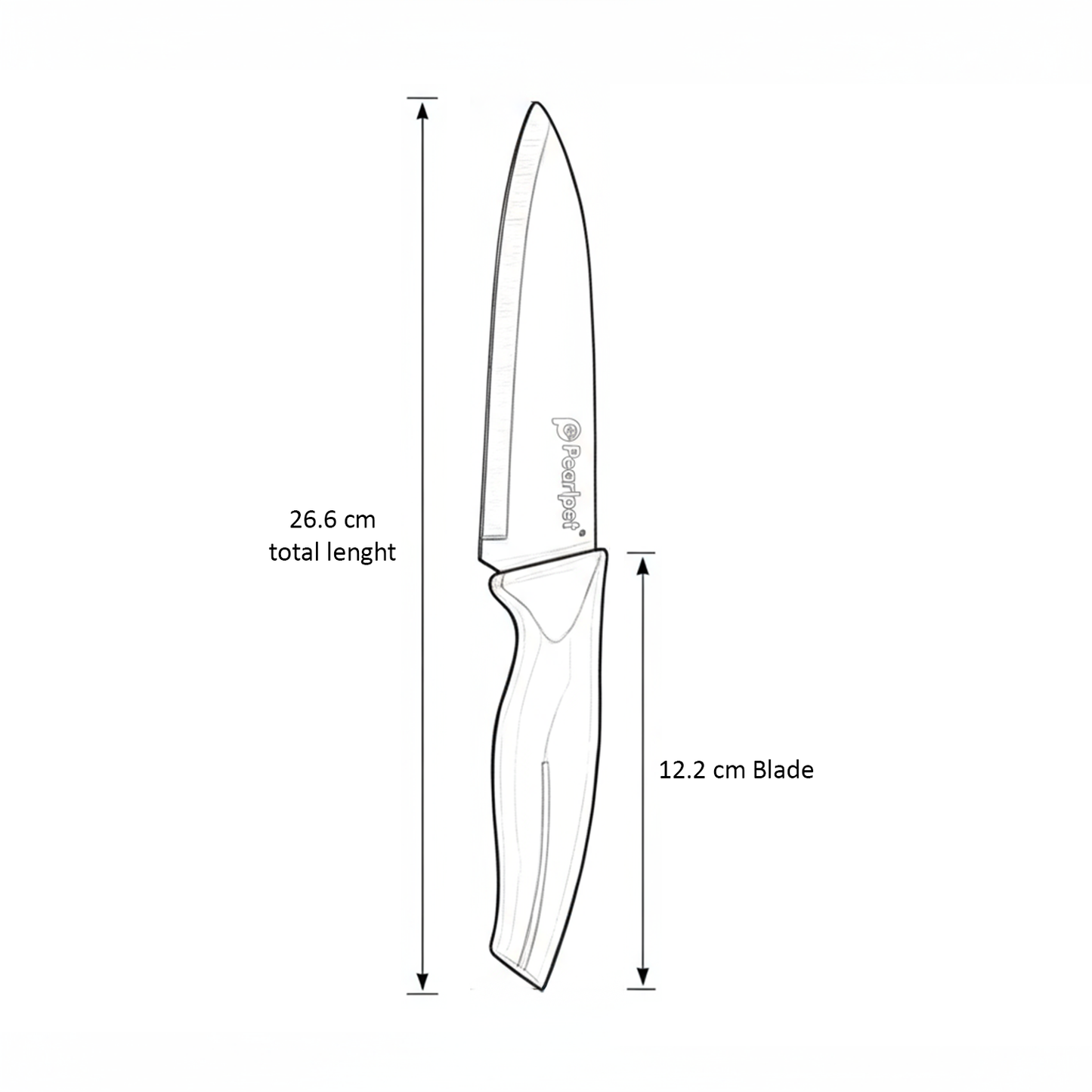 Knife - Set of 3 | Stainless steel | PURPLE
