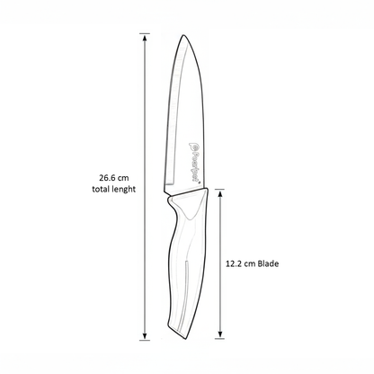 Knife - Set of 3 | Stainless steel | PURPLE