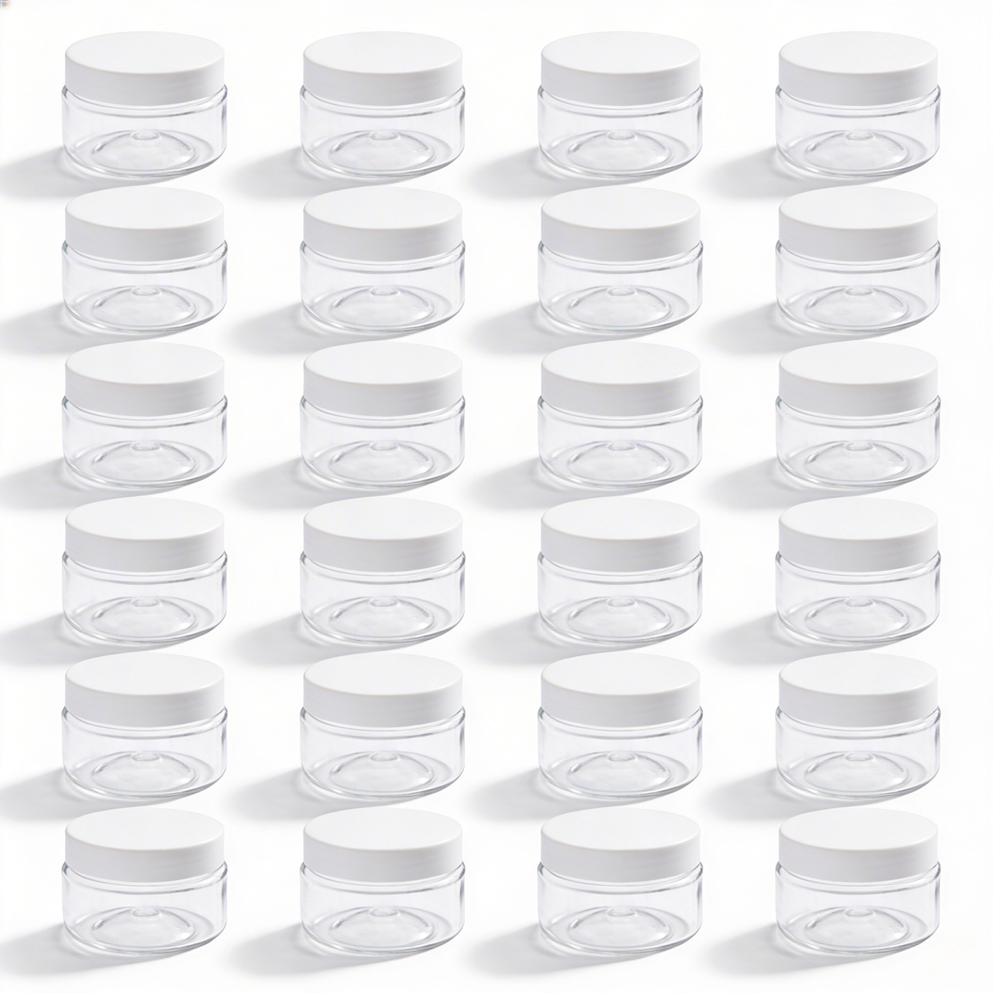 Dibbi Round jars - White
