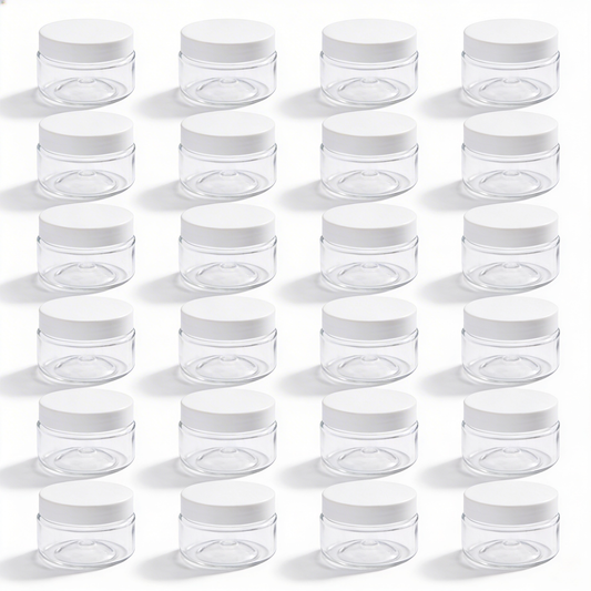 Dibbi Round jars - White 150g (Pack of 12 and 24)