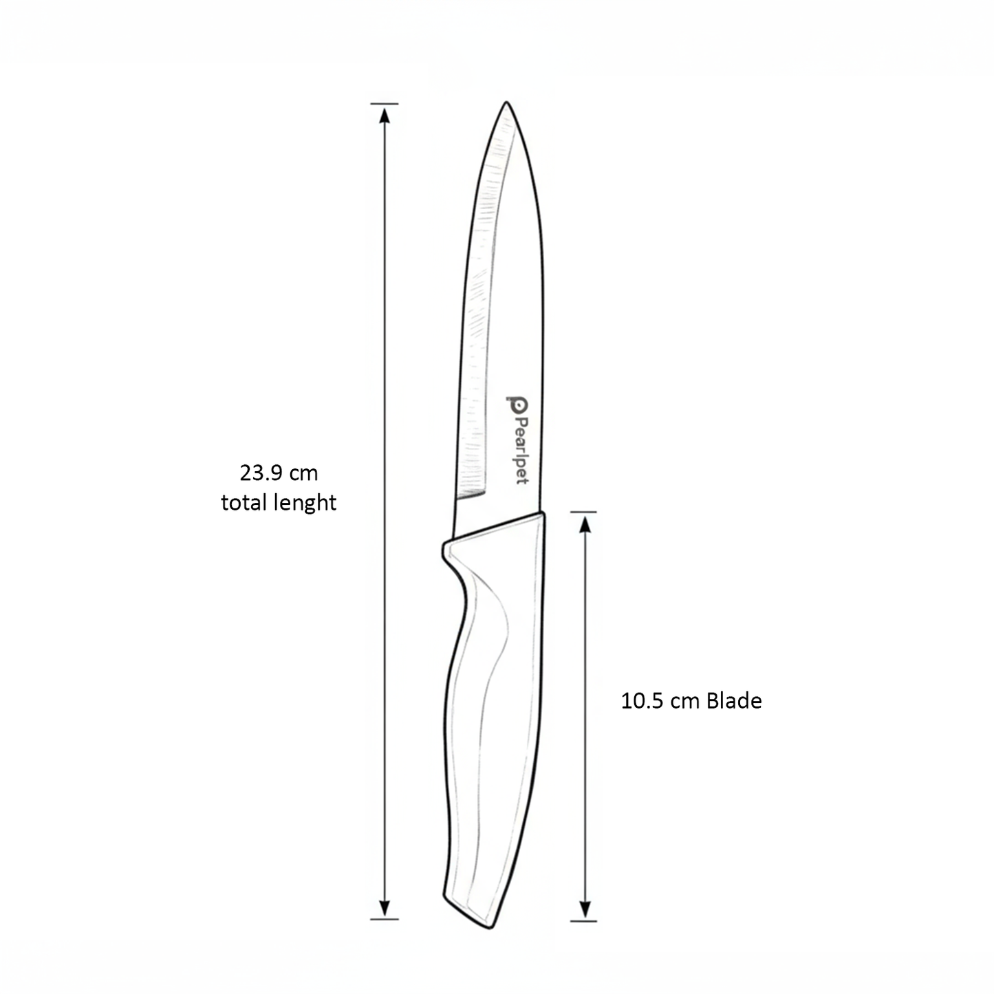 Knife - Set of 3 | Stainless steel | PURPLE