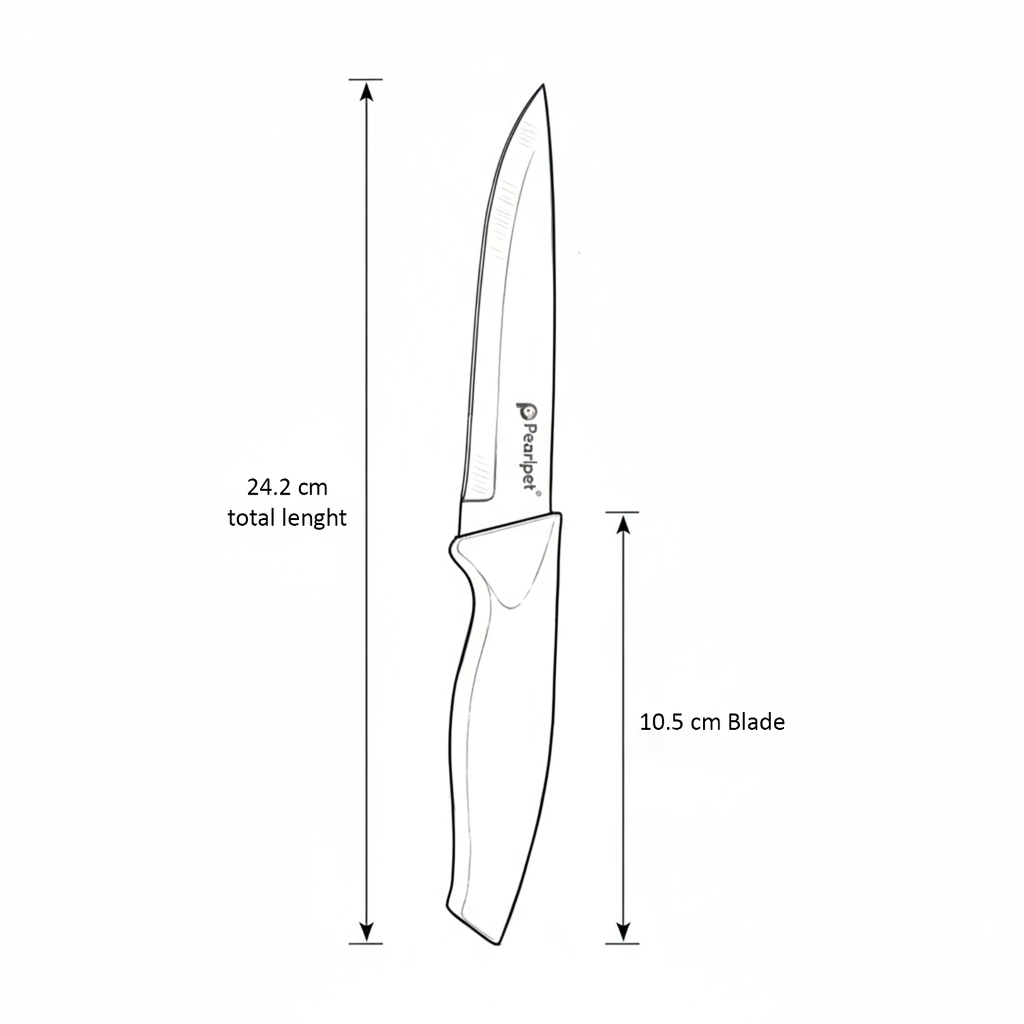 Knife - Set of 3 | Stainless steel | PURPLE
