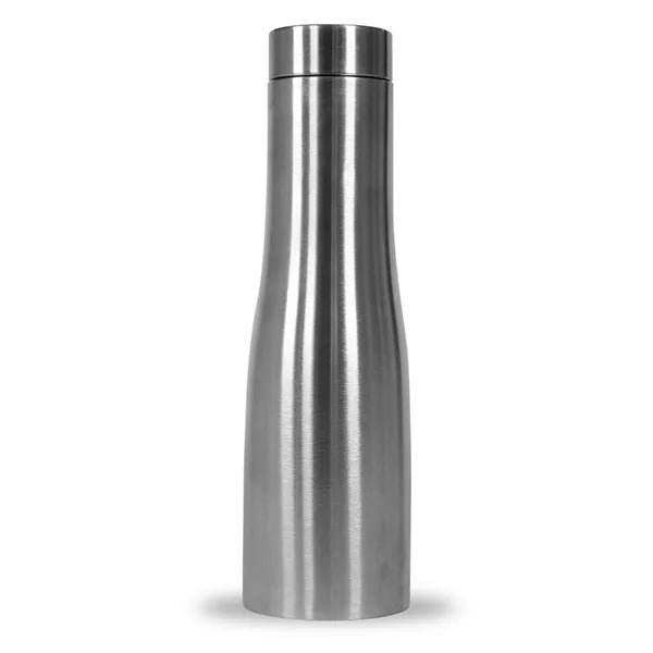 Stainless steel single wall water bottle , 1000ml , Silver - Pearlpet