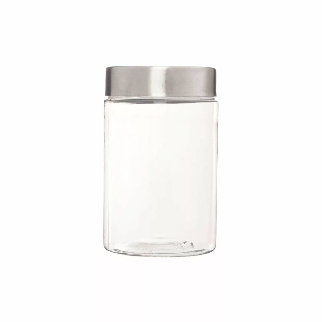 Plus Jars with Steel caps - Set of 18 - 300 ml, 500 ml, 1.4 litres - Pearlpet